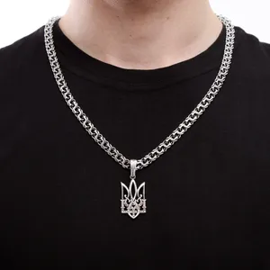 Срібний чоловічий набір Тризуб  зображення 2