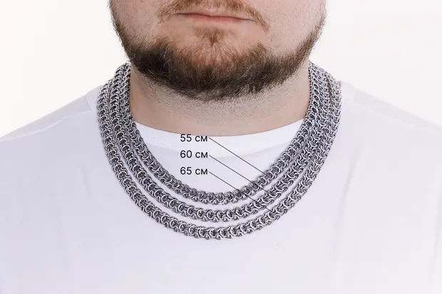 Silver chain Ramses with box clasp