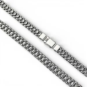 Срібний ланцюжок Тризуб з коробкою 