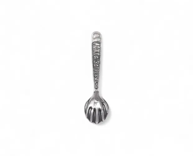 Silver talisman Spoon for money