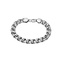 Срібний браслет плоский бісмарк 