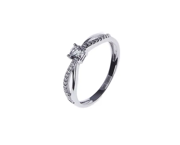 Серебряное кольцо для помолвки Кохаyou 1183К