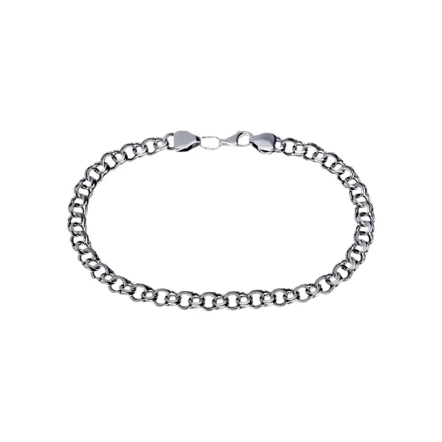 Silver bracelet Flat bismarck
