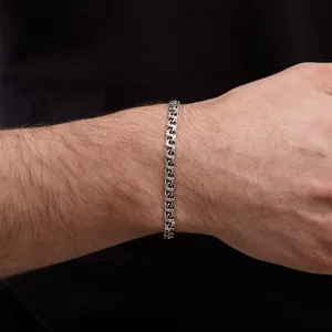 Срібний браслет Плоский Бісмарк   зображення 3