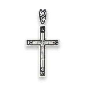 Серебряный крестик Нежность большой  