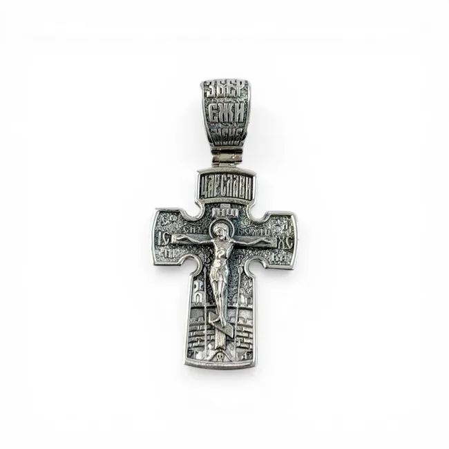 Срібний хрестик Архангел Михаїл   зображення 2