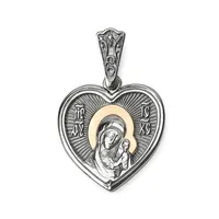 Срібна підвіска Божа Мати