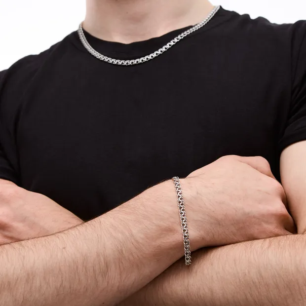 Срібний чоловічий набір Грецький Бісмарк