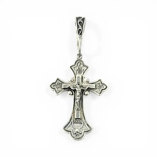 Срібний хрестик Сильний 