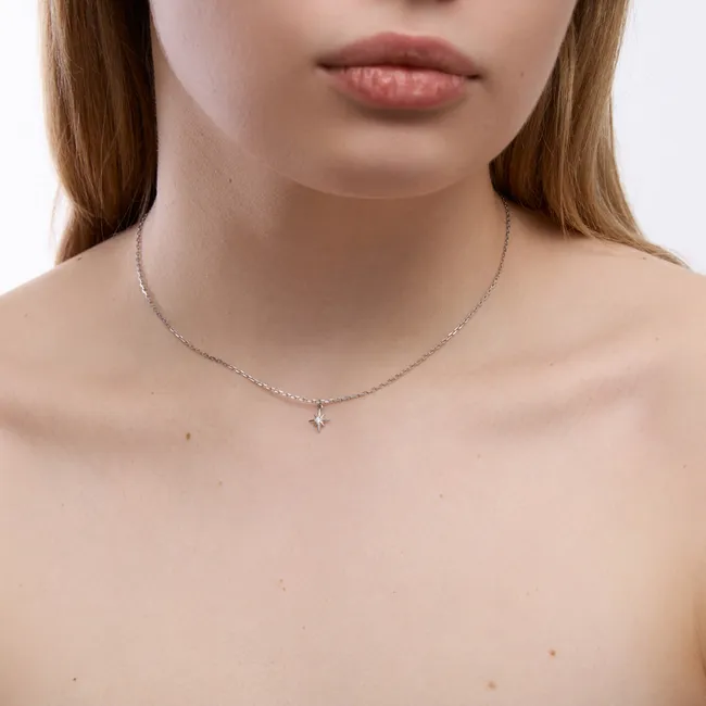 Срібне кольє Зоря   зображення 3