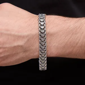 Срібний браслет Тризуб з коробкою  зображення 2