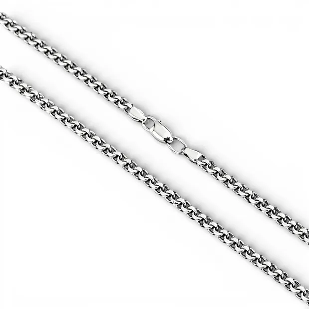 Срібний ланцюжок Плоский Бісмарк 