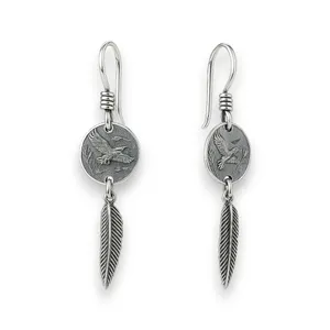 Срібні сережки з французькою застібкою Селевіт  