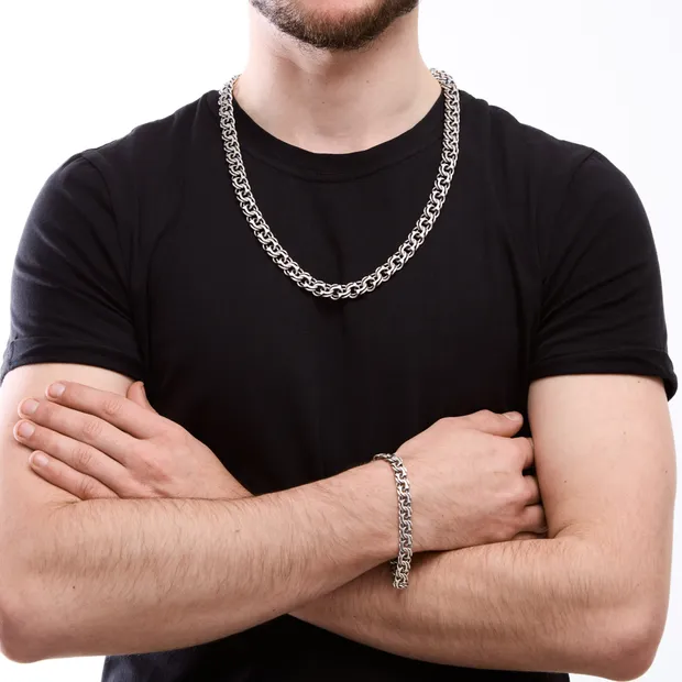 Срібний чоловічий набір Класичний Бісмарк