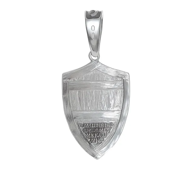 Silver pendant Shield Georgy snake wrangler