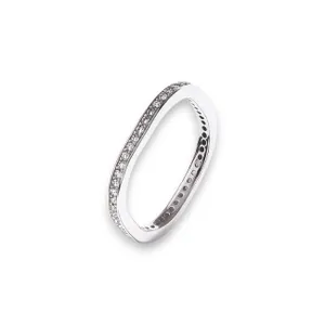 Срібна каблучка Тонкий Квадрат  