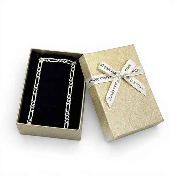 Срібний ланцюжок Комбінований та Коробка під набір "Happy everyday"