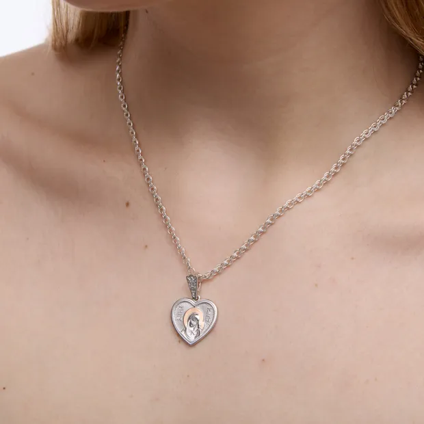 Срібний набір Божа Мати