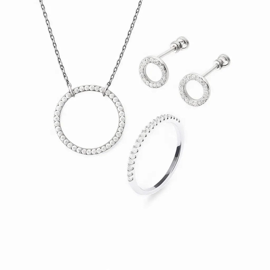 Срібний набір Моніка