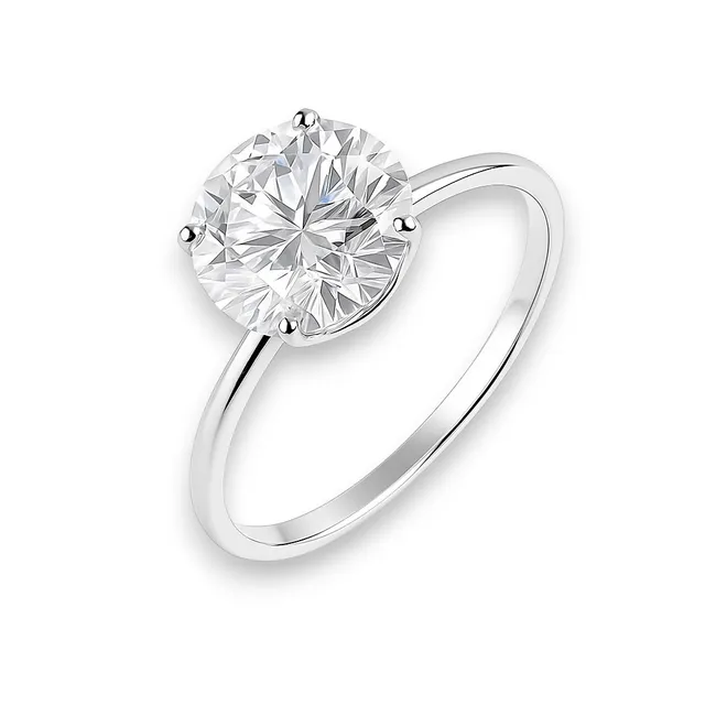 Срібна каблучка Великий Фіаніт  