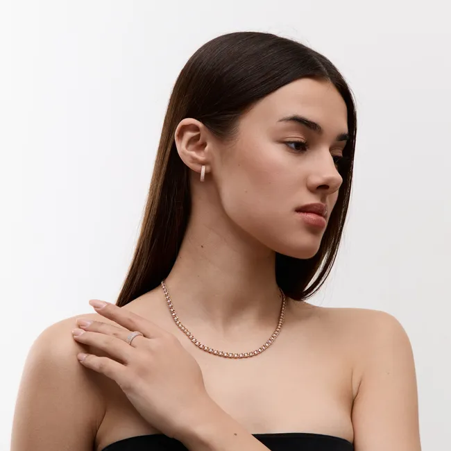 Подарок для любимой серебряный набор Кристальная Роскошь  зображення 2