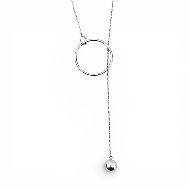 Срібне кольє Орбіта  