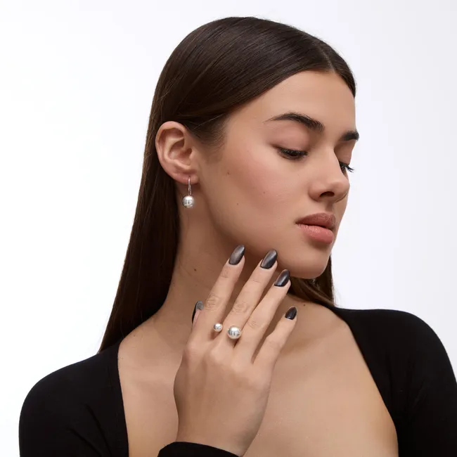 Срібний набір Кульки  зображення 2