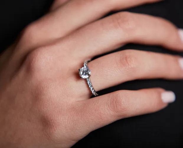 Silver Ring Marriage Proposal