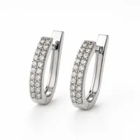 Срібні сережки Мадонна 