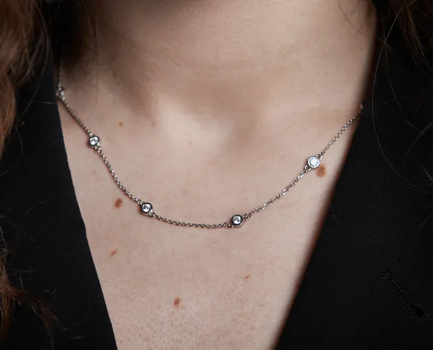 Silver necklace Beyoncé