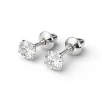 Срібні Сережки Кристалики