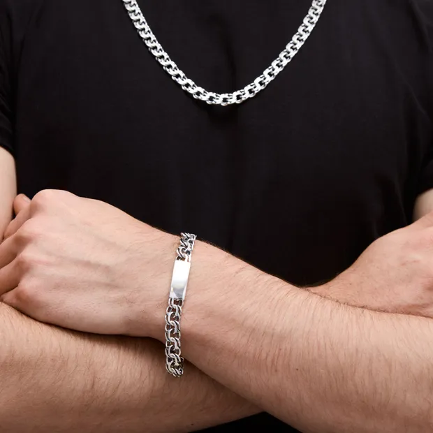 Срібний чоловічий набір Техас