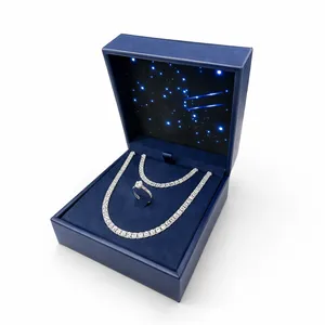 Срібний набір Ніжність та Подарункове пакування під набір Зоряне сяйво 