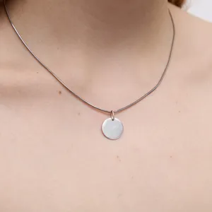 Срібна підвіска для гравіювання Монета  зображення 2