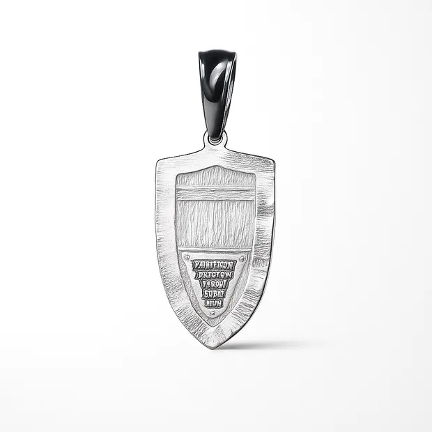 Silver pendant Shield Archangel