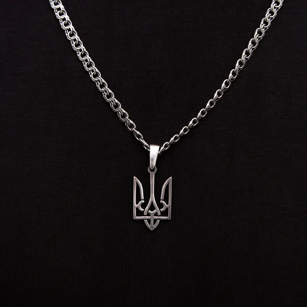 Silver Trident Pendant