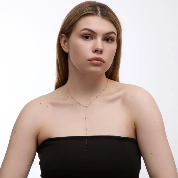 Серебряное Колье Шарики