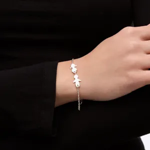 Silver bracelet for engraving with pedant Children  зображення 3