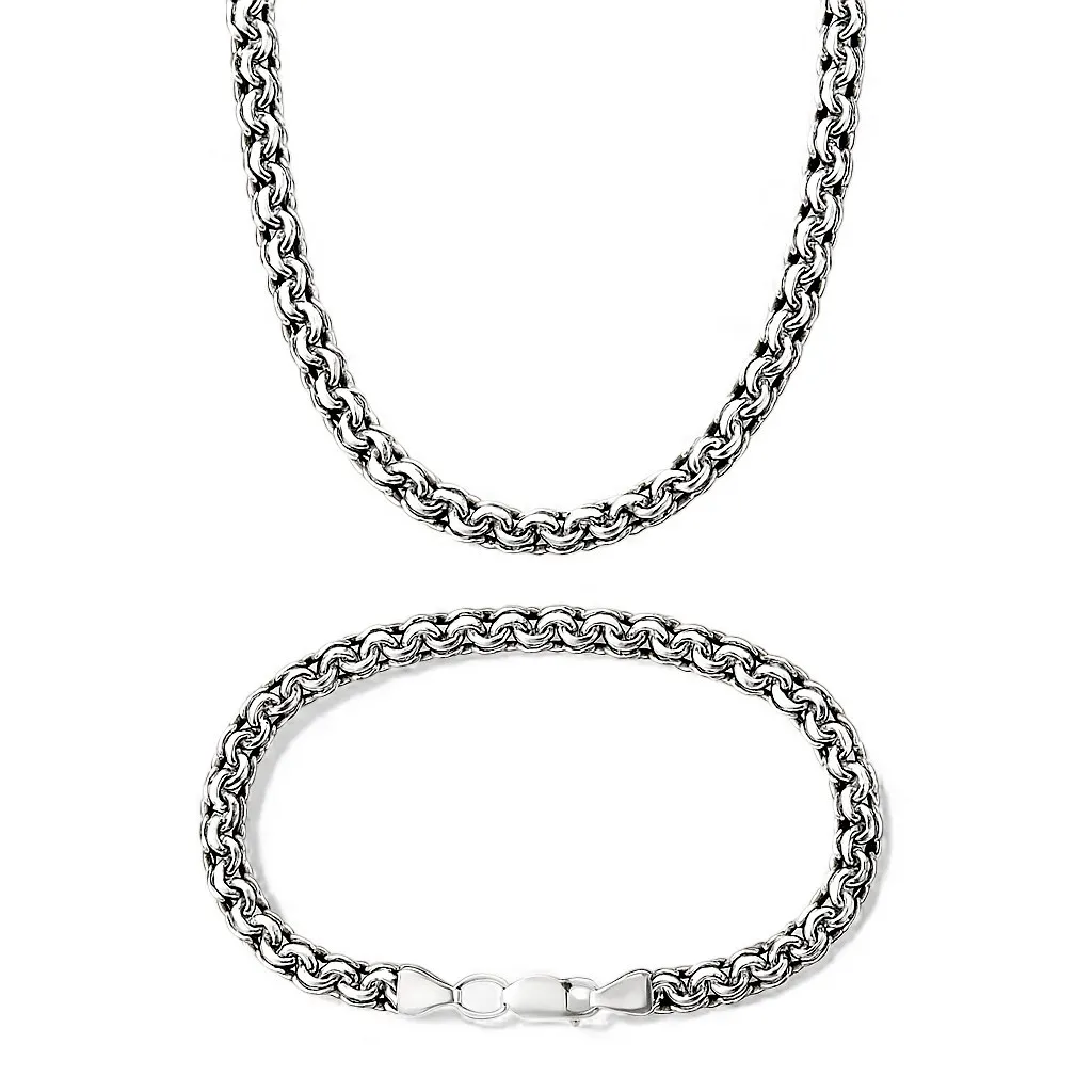 Срібний чоловічий набір Грецький Бісмарк