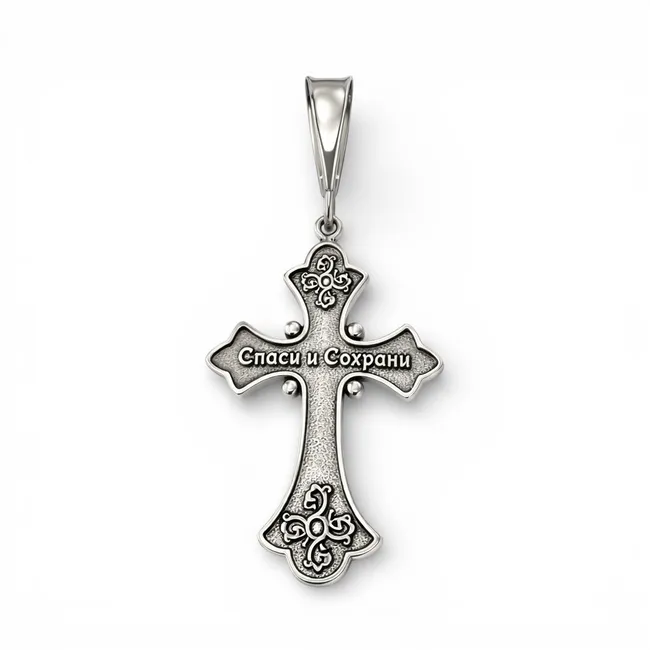 Срібний хрестик Наснага   зображення 2