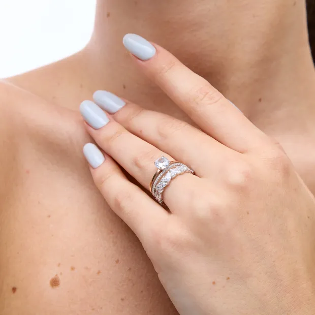 Срібна каблучка Кохана 