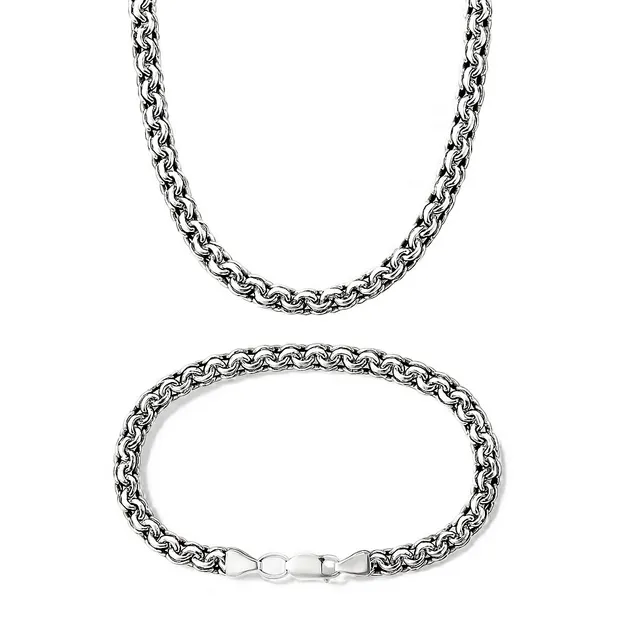 Срібний чоловічий набір Грецький Бісмарк