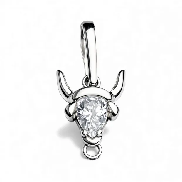 Срібна підвіска Телець