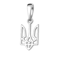 Срібна підвіска Тризуб 