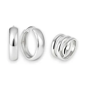 Срібний набір Спіраль 