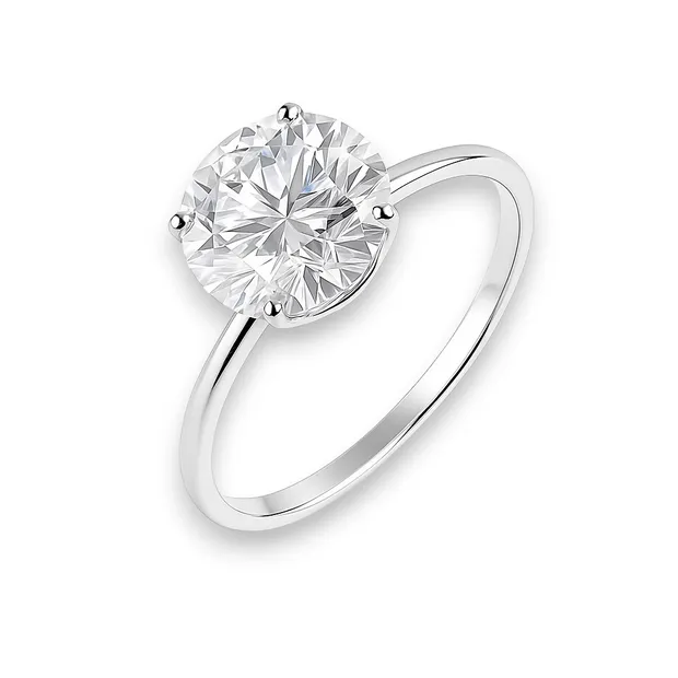 Срібна каблучка Великий Фіаніт 