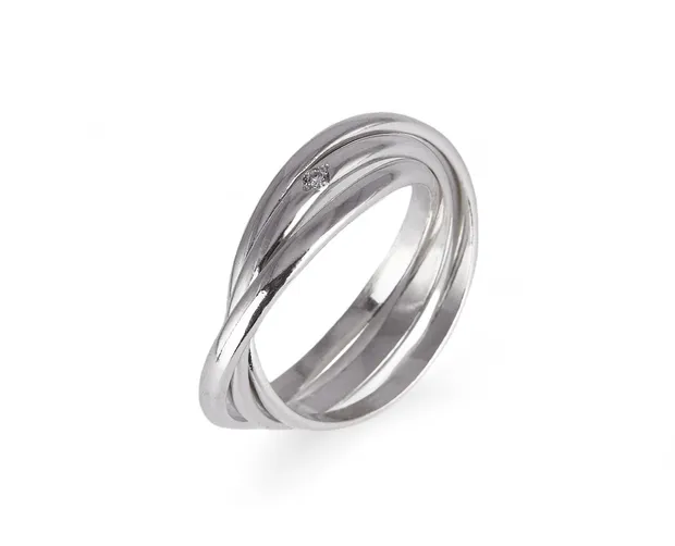 Silver ring with insert Sunday