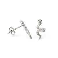 Срібні Сережки Змійки