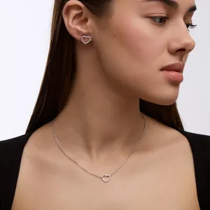 Срібний набір Сердечко  зображення 3