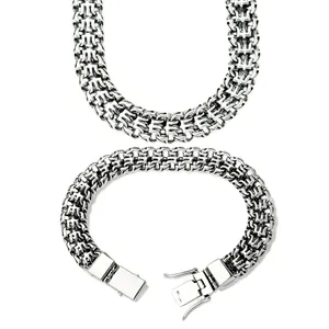 Срібний чоловічий набір Тризуб з коробкою 